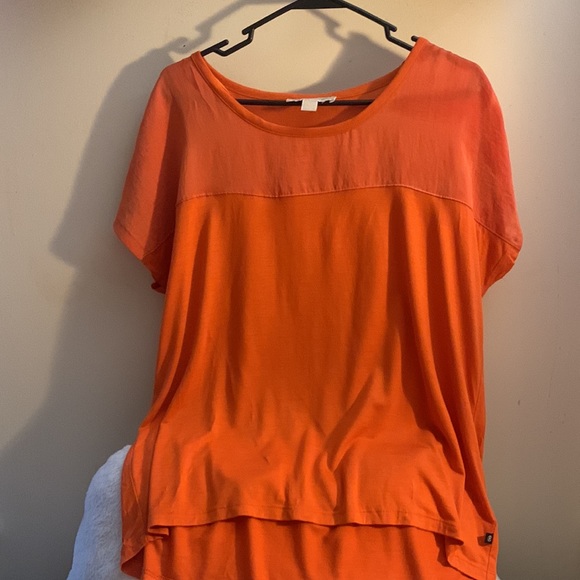 Michael Kors large orange short sleeve shirt - Picture 10 of 10